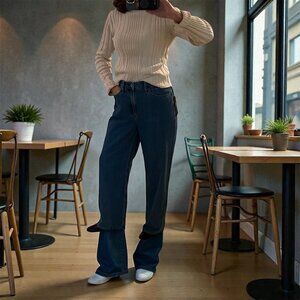 Rag and Bone Lori Midrise Wide Leg Jean, size 29